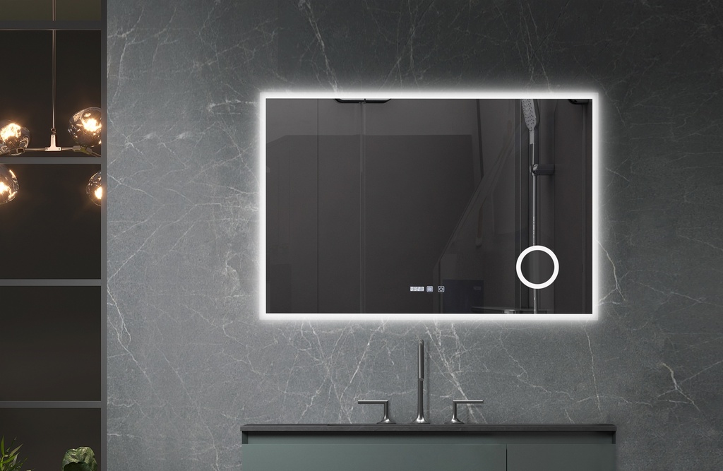 (P) OGLINDA BAIE ATLANTIS ILUM LED 3 CUL 120X80 CM FUNCTIE DEZAB INTRERUP TOUCH CEAS