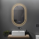 OGLINDA BAIE ATLANTIS, ILUMINARE LED 3 CULORI, 50X90 CM,DEZABURIRE, CEAS