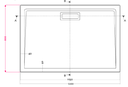 CADITA SLIM CELESTA WHITE 120x80 CM