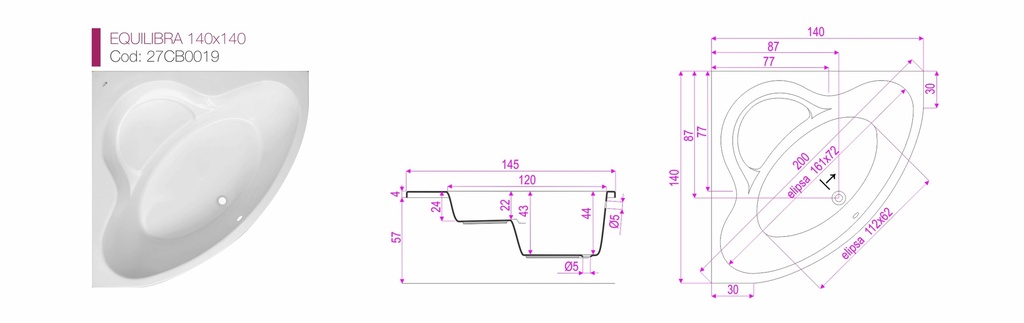 CADA DE COLT EQUILIBRA 140X140 CM