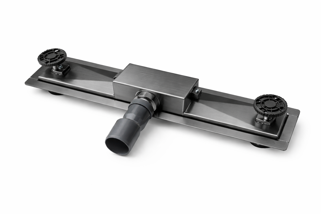RIGOLA DUS REVERSIBILA GRAPHITE,OTEL INOXIDABIL 1.2 MM,DEBIT HIGH FLOW 50 L/MIN, 70 CM, GUN METAL