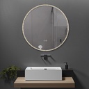 OGLINDA BAIE HELIOS, ILUMINARE LED 3 CULORI, 80X80 CM, FUNCTIE DEZABURIRE,SENZOR MISCARE