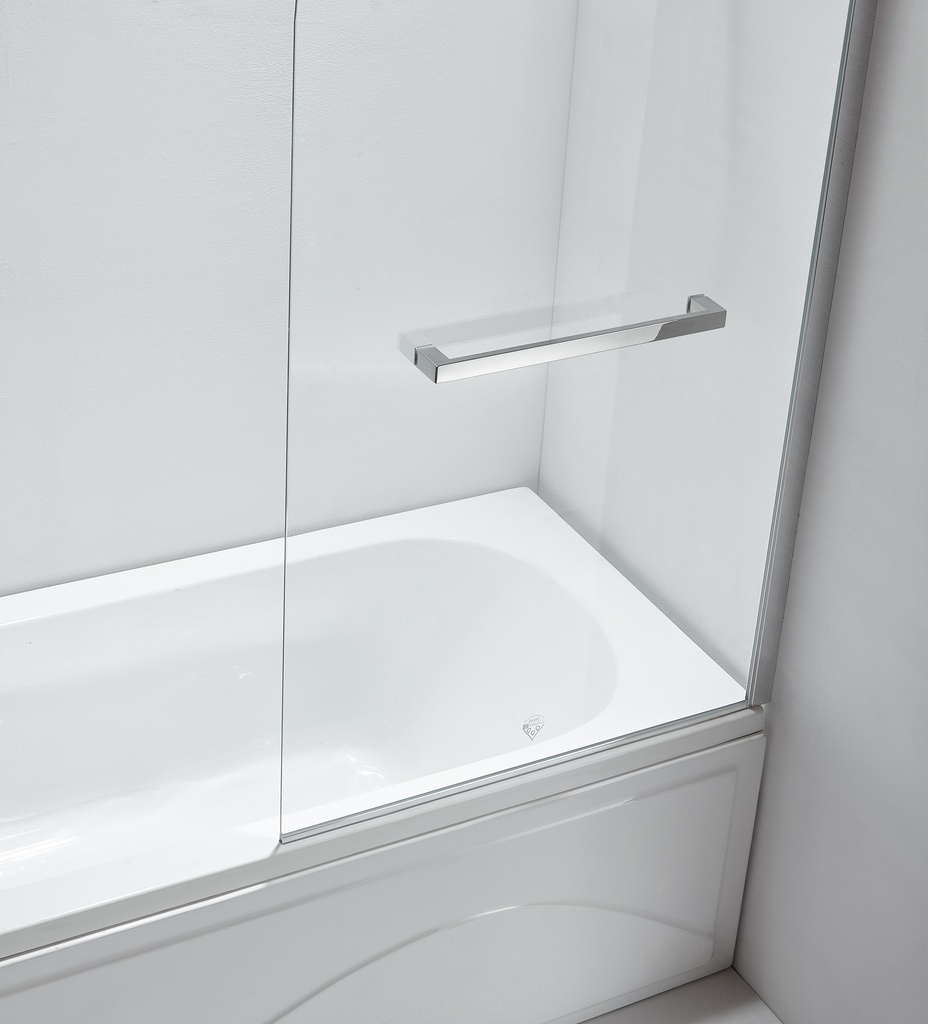 PARAVAN CADA (LxH)80x140CM STICLA SECURIZ 6MM TRAT NANOGLASS PROFIL CROM PORTPROSOP