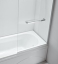 PARAVAN CADA (LxH)80x140CM STICLA SECURIZ 6MM TRAT NANOGLASS PROFIL CROM PORTPROSOP