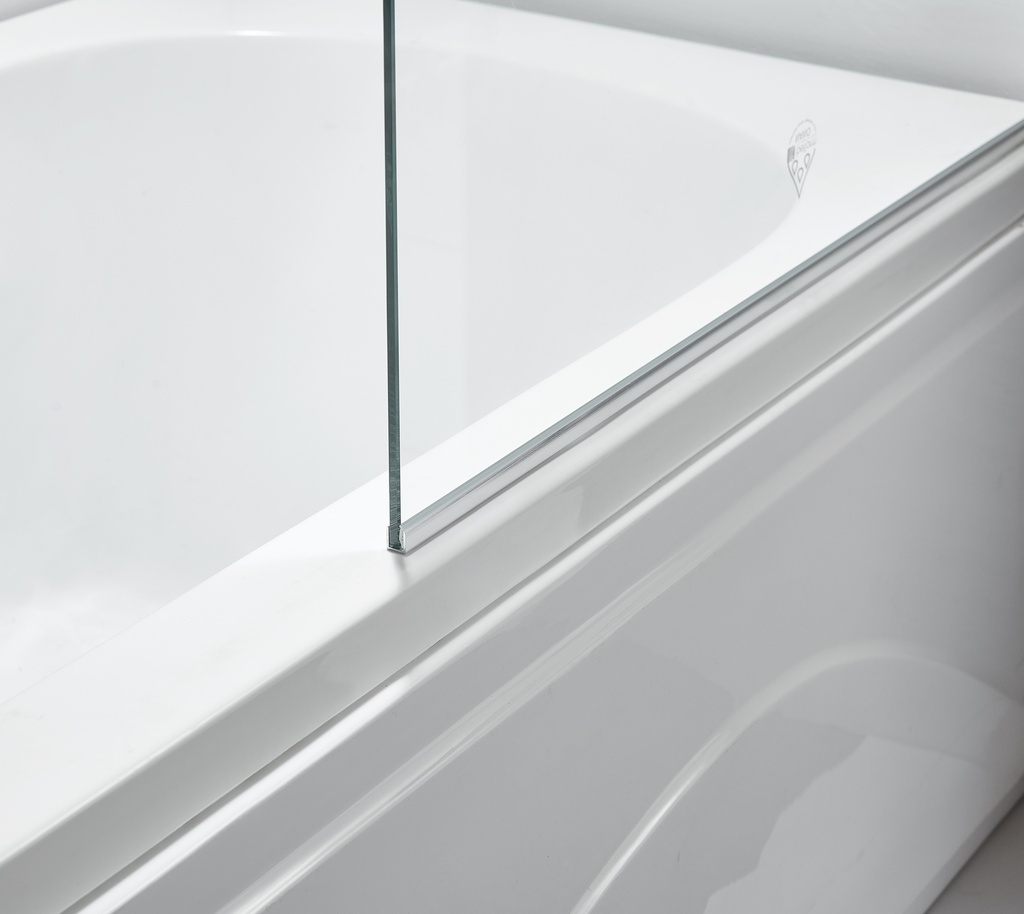 PARAVAN CADA (LxH)80x140CM STICLA SECURIZ 6MM TRAT NANOGLASS PROFIL CROM PORTPROSOP