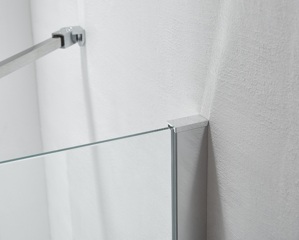 PARAVAN CADA (LxH)80x140CM STICLA SECURIZ 6MM TRAT NANOGLASS PROFIL CROM PORTPROSOP