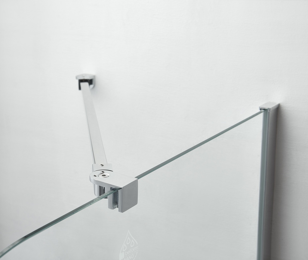 PARAVAN CADA (LxH)80x140CM STICLA SECURIZ 6MM TRAT NANOGLASS PROFIL CROM PORTPROSOP