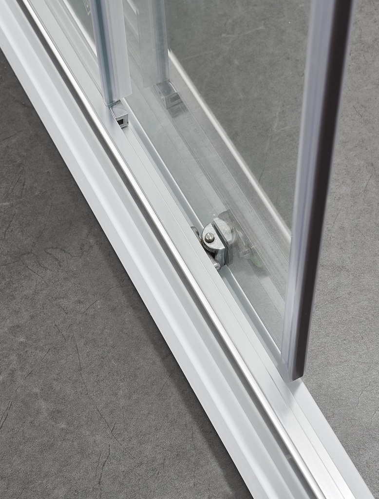 PARAVAN DUS CLAR 120X80 DREPTUNGHIULAR PROFIL CROMAT CULISARE