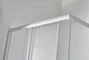 (P) PARAVAN DUS 80X80X185 CM PATRAT PROFIL CROMAT CULISARE GEAM CLAR 5 MM