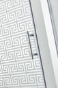 PARAVAN DUS MAZE 120X80 DREPTUNGHIULAR PROFIL CROMAT CULISARE GEAM 6 MM