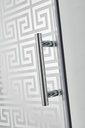 PARAVAN DUS MAZE 120X80 DREPTUNGHIULAR PROFIL CROMAT CULISARE GEAM 6 MM