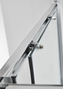 PARAVAN DUS MAZE 120X80 DREPTUNGHIULAR PROFIL CROMAT CULISARE GEAM 6 MM