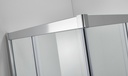 PARAVAN DUS MAZE 90X90 PATRAT PROFIL CROM CULISARE GEAM 6 MM