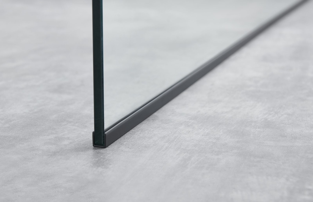 PARAVAN DUS  WALK IN INFINITY 600x2000 MM,PROFIL NEGRU MAT, STICLA SECURIZATA 8 MM,  NANOGLASS