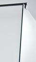 PARAVAN DUS WALK IN INFINITY 800x2000 MM, PROFIL NEGRU MAT, STICLA SECURIZATA 8 MM,  NANOGLASS