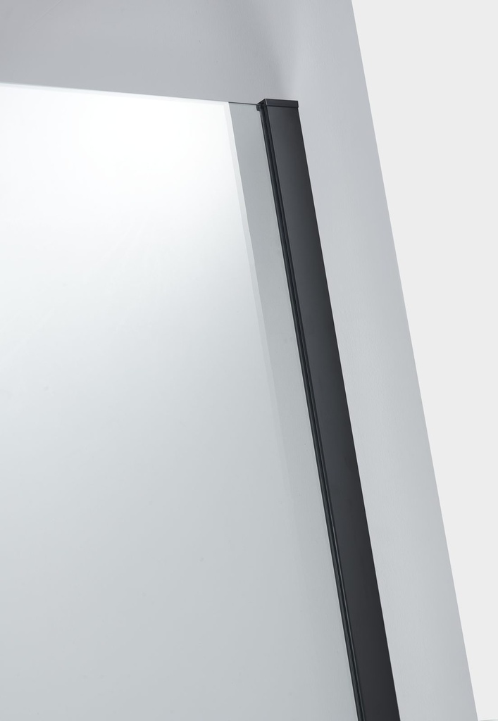 PARAVAN DUS WALK IN INFINITY 900x2000 MM, PROFIL NEGRU MAT, STICLA SECURIZATA 8 MM,  NANOGLASS