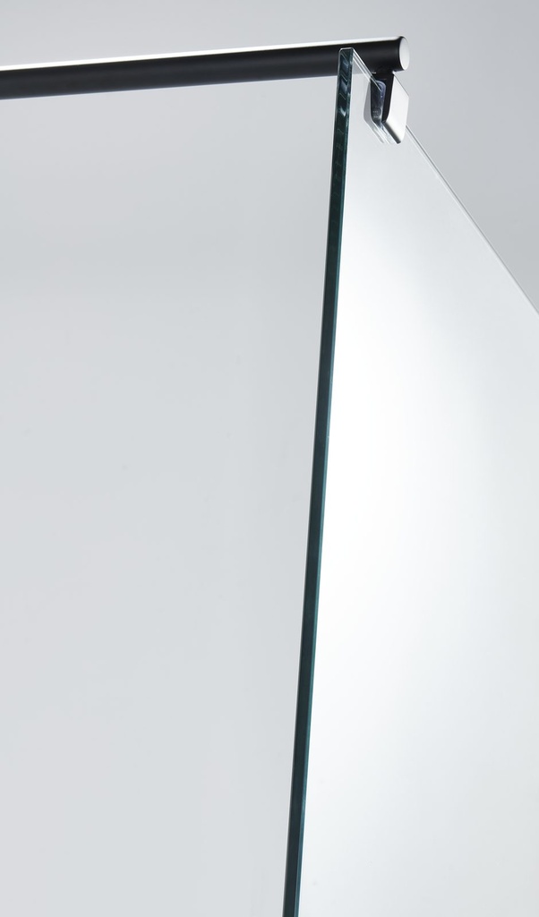 PARAVAN DUS WALK IN INFINITY 900x2000 MM, PROFIL NEGRU MAT, STICLA SECURIZATA 8 MM,  NANOGLASS