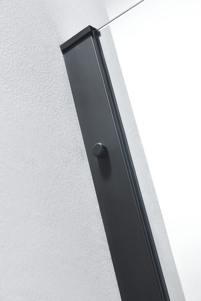 PARAVAN DUS WALK IN INFINITY 900x2000 MM, PROFIL NEGRU MAT, STICLA SECURIZATA 8 MM,  NANOGLASS