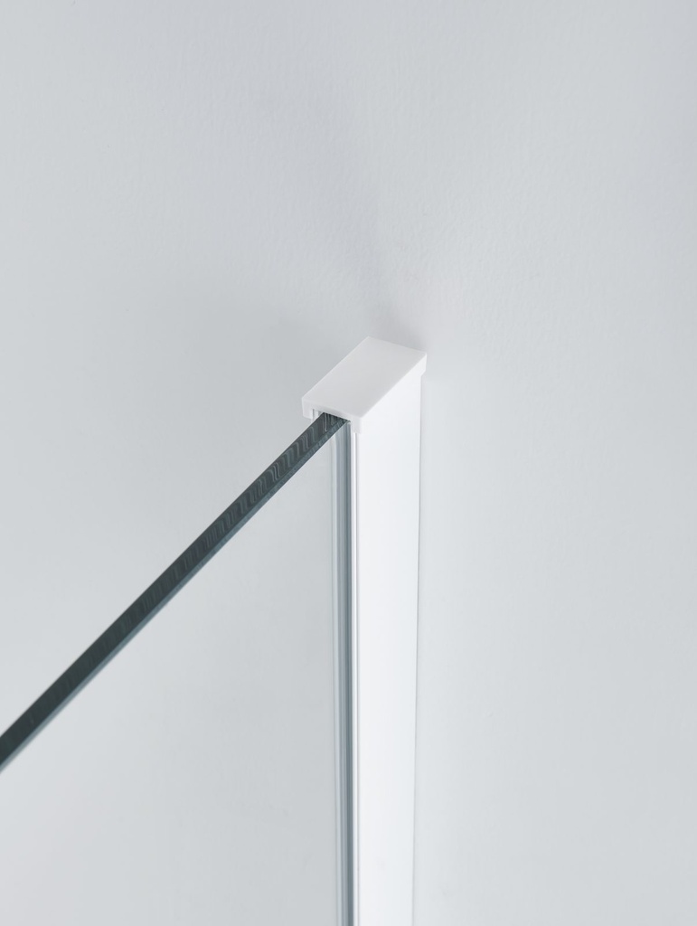 PARAVAN DUS WALK IN NOVA 600x2000 MM,PROFIL ALB, STICLA SECURIZATA 8 MM,  NANOGLASS