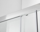 PARAVAN DUS CLEAR 110X70 DREPTUNGHIULAR PROFIL CROMAT CULISANT GEAM 6 MM