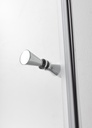 PARAVAN DUS CLEAR 110X70 SEMIROTUND PROFIL CROMAT BATANT GEAM 6 MM