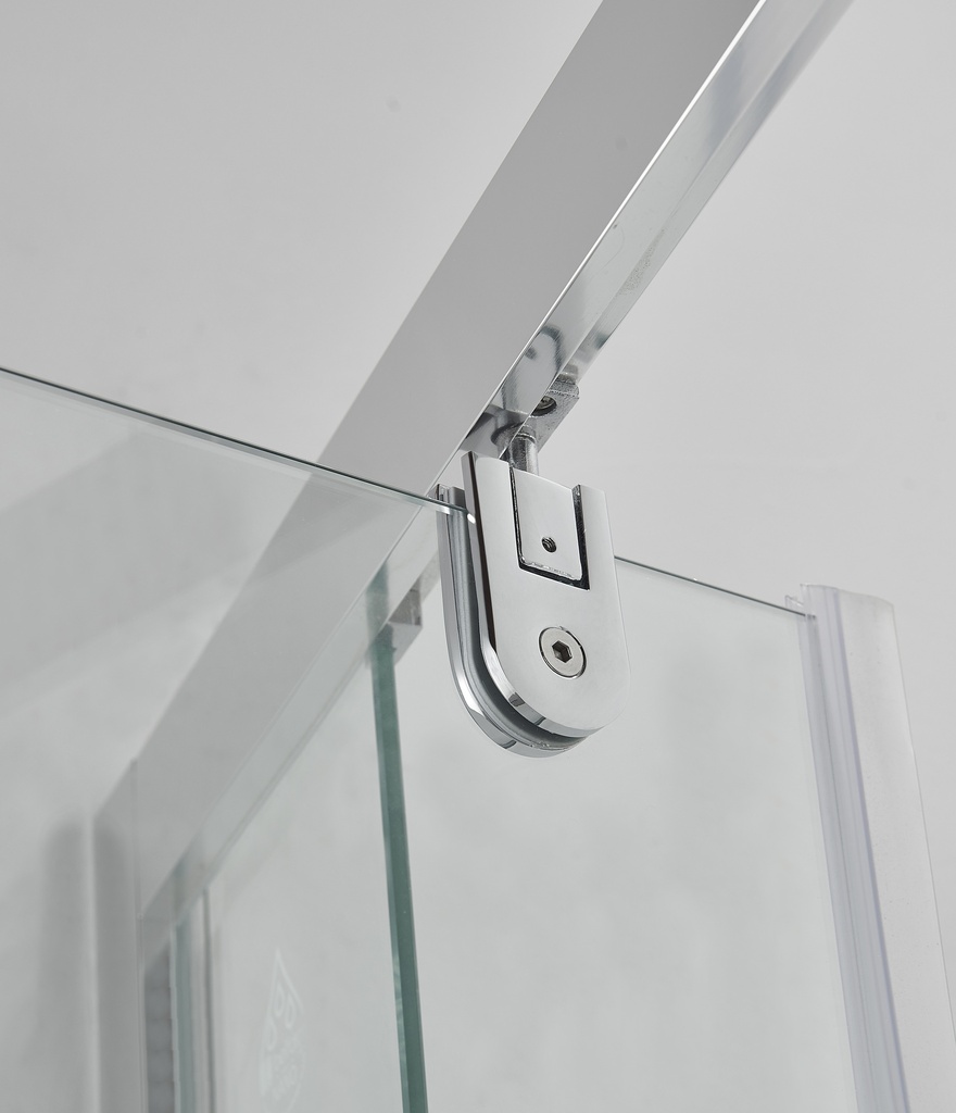 PARAVAN DUS CLEAR 90X70 DREPTUNGHIULAR PROFIL CROMAT USA BATANTA GEAM 6 MM