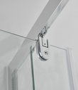 PARAVAN DUS CLEAR 90X70 DREPTUNGHIULAR PROFIL CROMAT USA BATANTA GEAM 6 MM