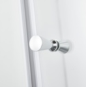 PARAVAN DUS CLEAR 90X70 SEMIROTUND PROFIL CROMAT BATANT GEAM 6 MM