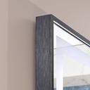 OGLINDA BAIE INFINITY ILUM LED 3 CULORI 60X80 CM  RAMA ALUMINIU NEAGRA FUNCTIE DEZABUR.