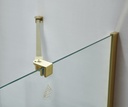 PARAVAN CADA (LxH)80x140CM, STICLA SECURIZATA 6MM, TRATAMENT NANOGLASS, PROFIL AURIU (GOLDEN BRUSH), PORTPROSOP