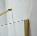 PARAVAN CADA (LxH)80x140CM, STICLA SECURIZATA 6MM, TRATAMENT NANOGLASS, PROFIL AURIU (GOLDEN BRUSH), PORTPROSOP
