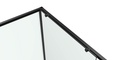 PARAVAN DUS 80X80X200 PATRAT PROFIL NEGRU MAT 2 USI CULISANTE GEAM 6 MM (DUNGI NEGRE)