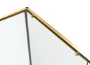 PARAVAN DUS FORTUNA 120X90X195 CM DREPTUNGHI PROFIL AURIU 1 USA CULIS GEAM CLAR 6 MM
