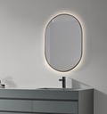 OGLINDA BAIE INFINITY REVERSIBILA,ILUM LED,60X85 CM,RAMA ALUMINIU SLIM NEAGRA,SENZOR MISCARE