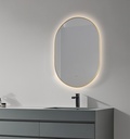 OGLINDA BAIE FORTUNA REVERSIBILA,ILUM LED, 60X85 CM,RAMA ALUMINIU SLIM AURIE,SENZOR MISCARE