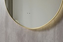 OGLINDA BAIE FORTUNA REVERSIBILA,ILUM LED, 60X85 CM,RAMA ALUMINIU SLIM AURIE,SENZOR MISCARE