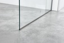 PARAVAN DUS  WALK IN GRAPHITE 600x2000 MM,PROFIL GUN METAL, STICLA SECURIZATA 8 MM,  NANOGLASS