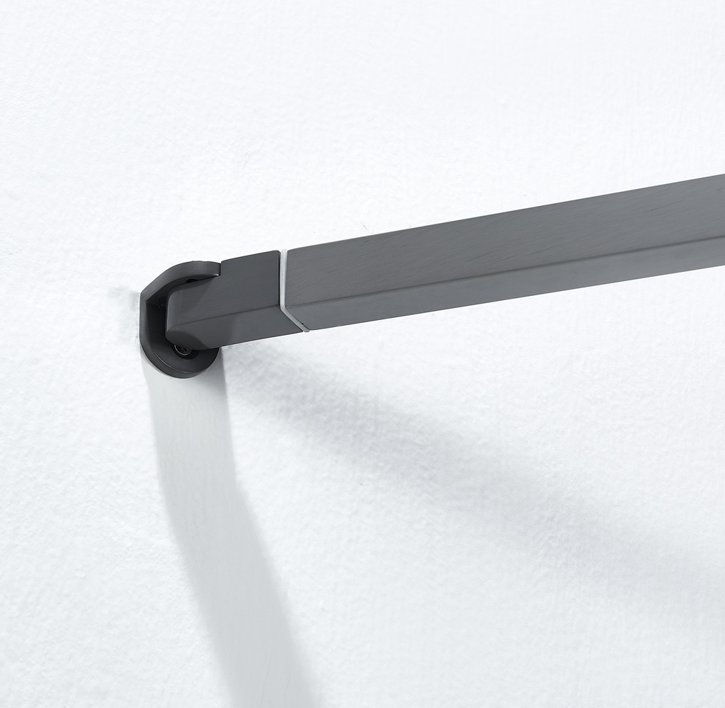PARAVAN DUS  WALK IN GRAPHITE 600x2000 MM,PROFIL GUN METAL, STICLA SECURIZATA 8 MM,  NANOGLASS