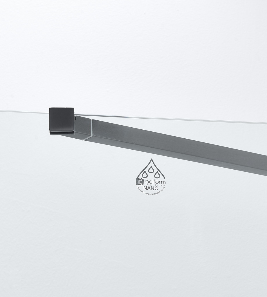 PARAVAN DUS  WALK IN GRAPHITE 600x2000 MM,PROFIL GUN METAL, STICLA SECURIZATA 8 MM,  NANOGLASS