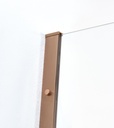 PARAVAN DUS  WALK IN HELIOS 600x2000 MM,PROFIL CUPRU, STICLA SECURIZATA 8 MM,  NANOGLASS