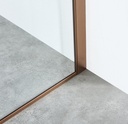 PARAVAN DUS WALK IN HELIOS 700x2000 MM,PROFIL CUPRU, STICLA SECURIZATA 8 MM,  NANOGLASS