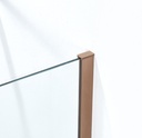 PARAVAN DUS WALK IN HELIOS 700x2000 MM,PROFIL CUPRU, STICLA SECURIZATA 8 MM,  NANOGLASS