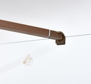 PARAVAN DUS WALK IN HELIOS 800x2000 MM, PROFIL CUPRU, STICLA SECURIZATA 8 MM,  NANOGLASS