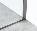 PARAVAN DUS WALK IN GRAPHITE 900x2000 MM, PROFIL GUN METAL, STICLA SECURIZATA 8 MM,  NANOGLASS