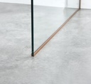 PARAVAN DUS WALK IN HELIOS 900x2000 MM, PROFIL CUPRU, STICLA SECURIZATA 8 MM,  NANOGLASS
