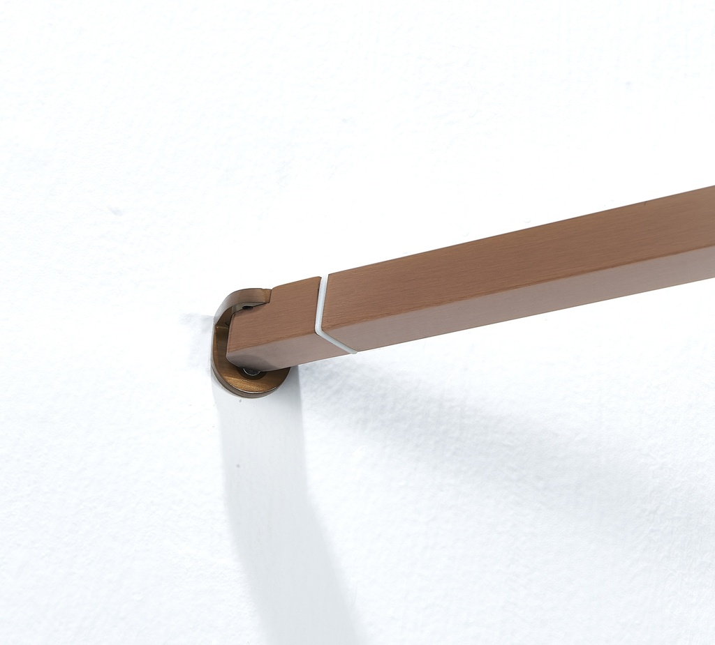 PARAVAN DUS WALK IN HELIOS 900x2000 MM, PROFIL CUPRU, STICLA SECURIZATA 8 MM,  NANOGLASS