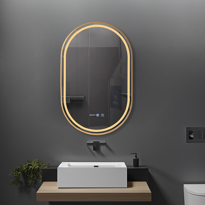 OGLINDA BAIE FORTUNA ILUMINARE LED 3 CULORI 50X80 CM RAMA  AL AURIE DEZABURIRE CEAS