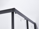 PARAVAN DUS INFINITY 90X90X185 CM,PATRAT,PROFIL NEGRU MAT, 2 USI CULISANTE,GEAM  5MM,NANOGLASS