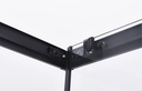 PARAVAN DUS INFINITY 80X80X185 CM,PATRAT,PROFIL NEGRU MAT, 2 USI CULISANTE,GEAM  5MM,NANOGLASS