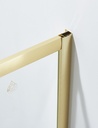 PARAVAN DUS FORTUNA 90X90X185 CM,SEMIROTUND,PROFIL AURIU, 2 USI CULISANTE,GEAM  5MM,NANOGLASS